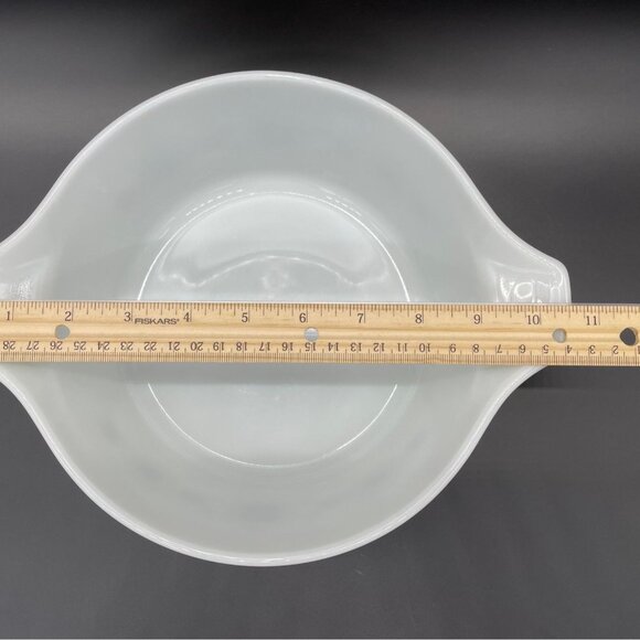 Vintage Pyrex Casserole Dish Town Country Snowflake Brown White 475-B 2.5 Quart - Picture 10 of 10